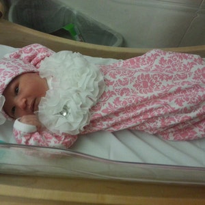 Cuclie Pink Layette Gown main image 1
