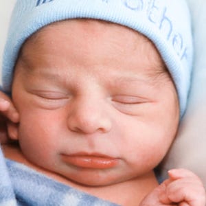 Tiny Hospital Baby Boy Newborn Hat Personalized Newborn Baby Boy Hospital Hat image 4
