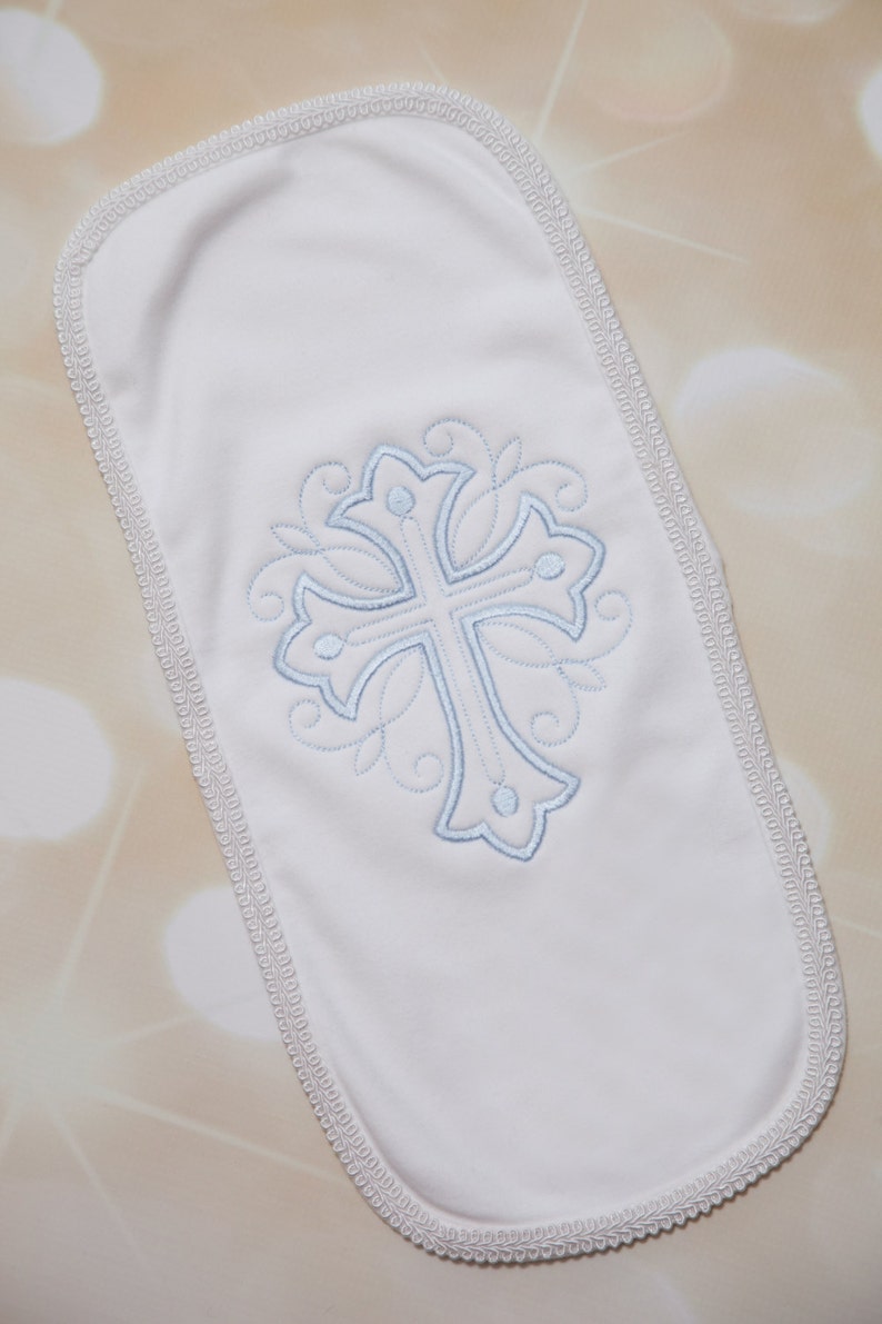 Baby Boy White Burp Cloth Baby Burp Cloth With Large Etsy