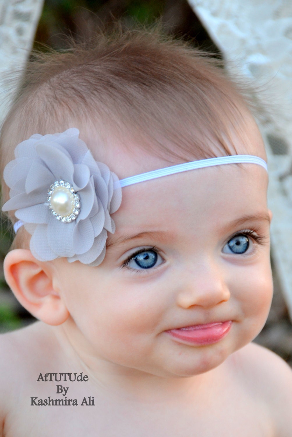 Baby Girl Headband Infant Toddler Headband Small Chiffon - Etsy