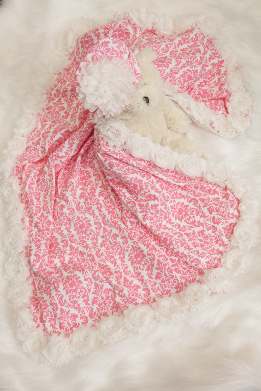 FIRST BABY - Royal Padded Blanket - Pink main image 1