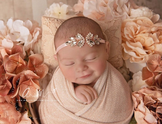 Acheter Fleur nouveau-né bébé bandeau élastique enfants bébé fille