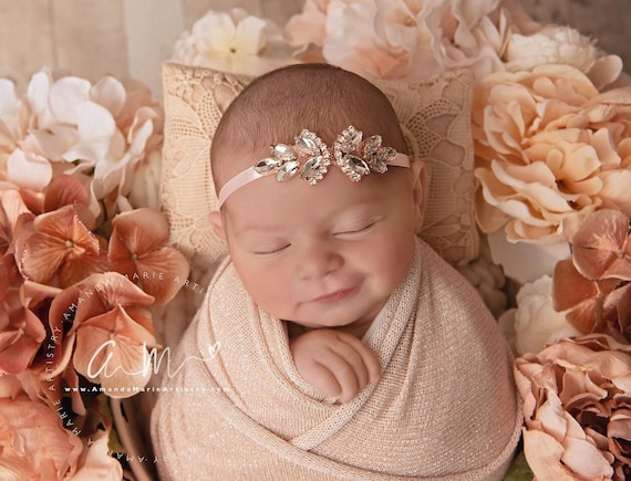 iDoDo Lot de 8 Bébé Bandeaux Bébé Fille Bandeau Cheveux Bande de