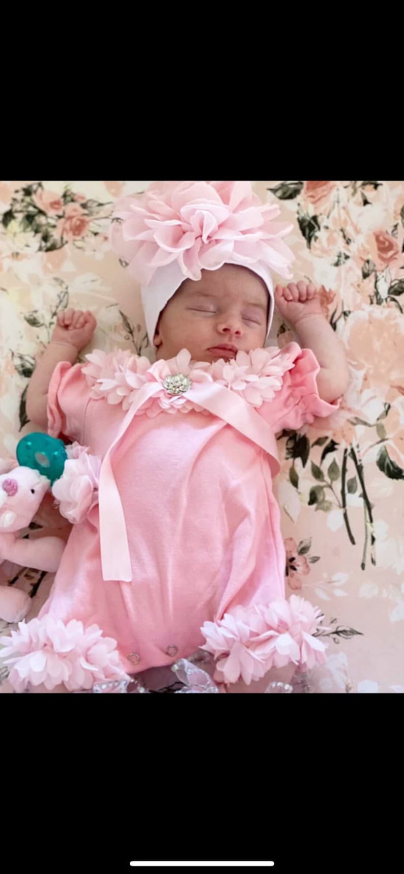 Baby Girl Pink Bubble Romper Baby Girl Romper Set Infant One Etsy