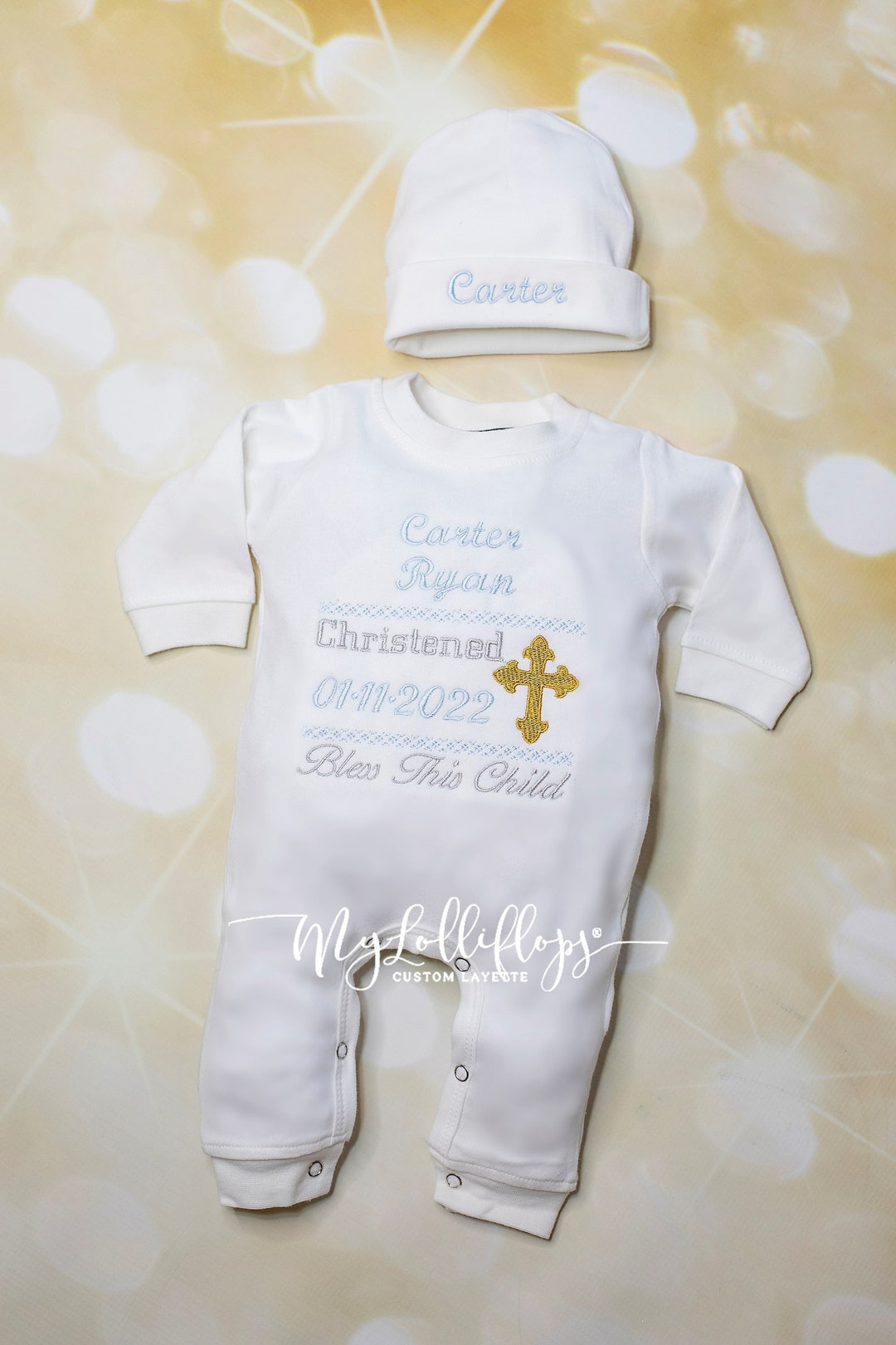 Vintagespired Boy Christening Romper main image 0
