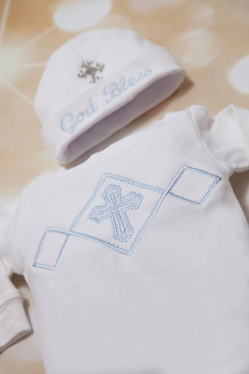 Baby Boy Christening Romper Infant Baby Boy Layette White Etsy