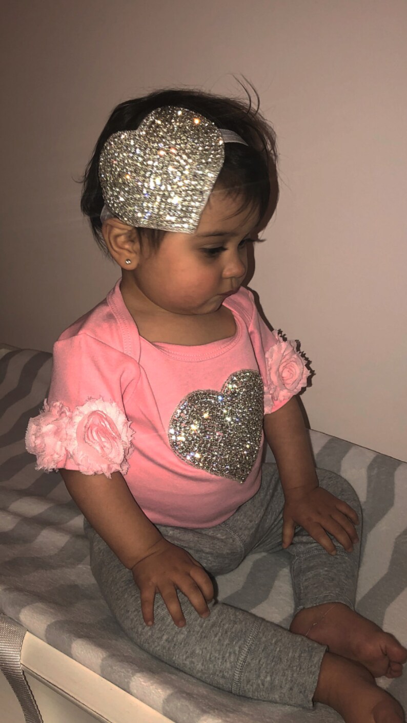 Pink Infant Baby Girl One Piece Set Pink Short Sleeve Set With Etsy