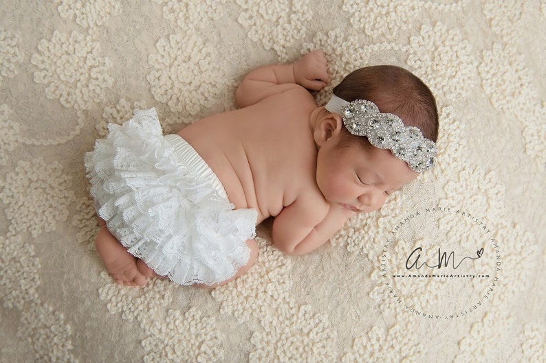 Infant Baby Girl Rhinestone Headband image 2