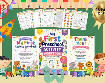 Cuaderno de actividades de aprendizaje temprano: trazo, conteo, escritura, formas, colores y motricidad fina.