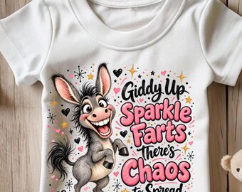 さあ、キラキラ光るおならを撒き散らそう PNG、面白いTシャツ、マグカップ、昇華プリント、DTF転写、商用利用