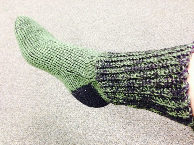 Best Tunisian Crochet Socks With Ribbed Cuff PATTERN | Etsy