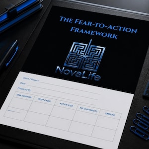 Fear-to-Action Framework Digital Planner | Anxiety to Focus PDF (Print-Friendly)