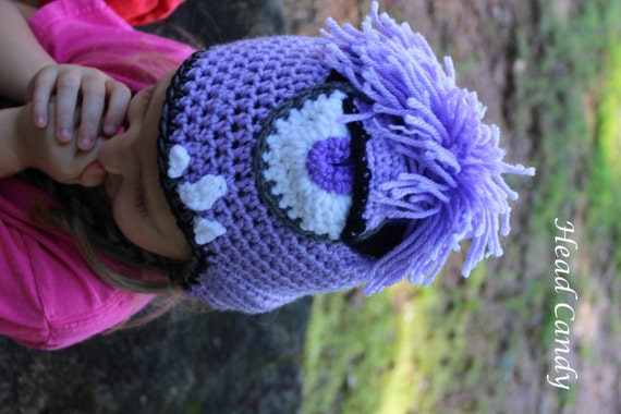 crochet purple minion hat crochet purple minion hat