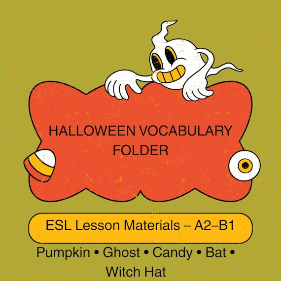Halloween ESL Super Bundle – 17 Words, Activities, Flashcards & PPT Lesson