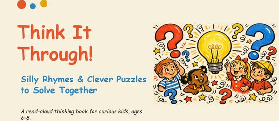 Kids SEL Printable Book • Rhymes, Thinking Puzzles for Ages 6-8 (PDF)
