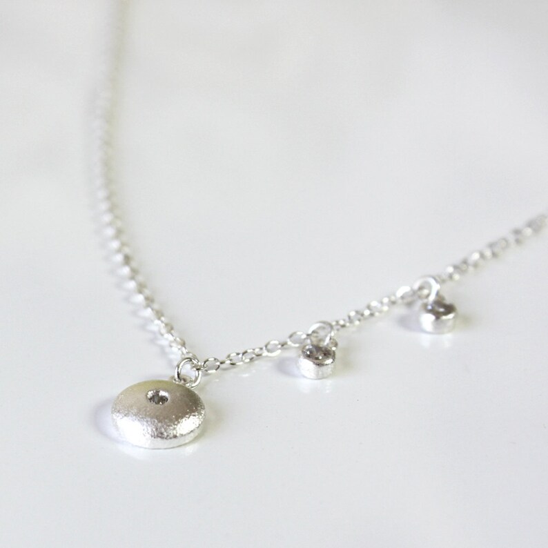 Wish necklace circle trio Etsy