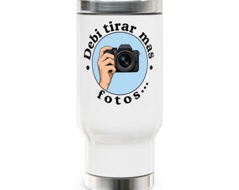 Stainless Steel Travel Mug with Handle, 14oz