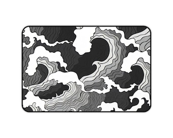 Customizable Neoprene Desk Mat with Anti-Slip Backing (3 Sizes)