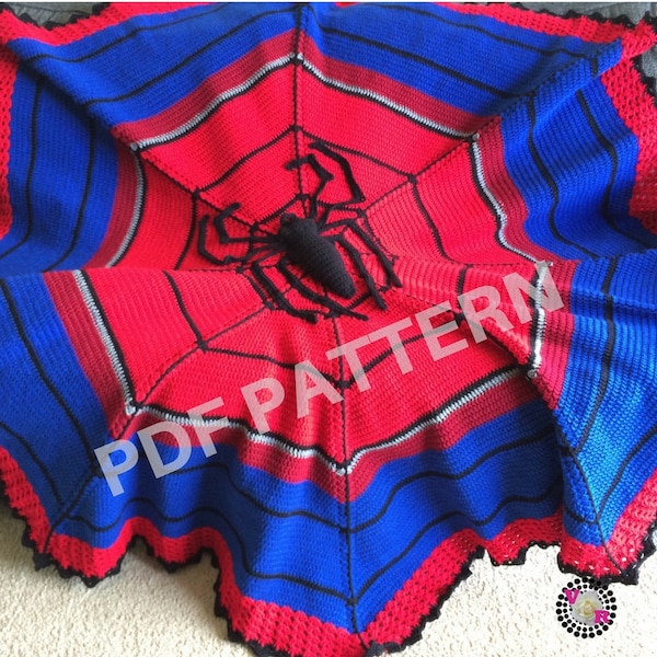 Spiderman Crochet Graphghan Blanket Pattern (PDF file only) - inspired by Marvel comics Spider Man