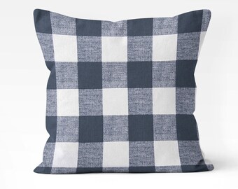 Blue gingham pillow | Etsy Gingham pillow cover | Etsy