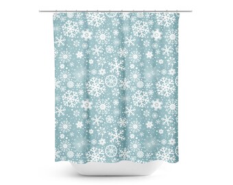 Shower Curtain Coastal Blue Fish Mosaic Bath Decor 70x72 Shower