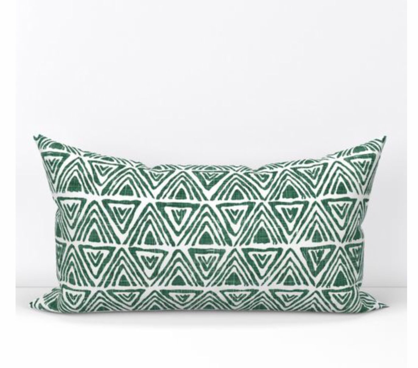 Green lumbar pillow cover 12x20 dark green pillow cover green Etsy