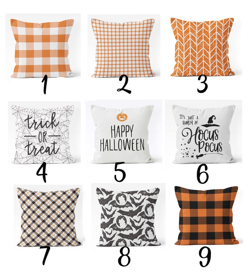 Halloween pillow covers 18x18 20x20 Etsy