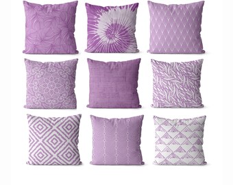 light purple pillows