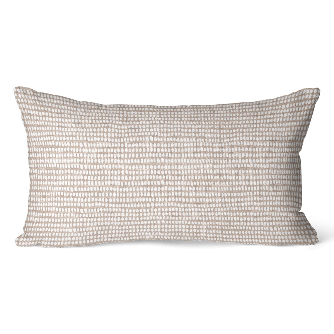 Beige Lumbar Pillow Cover 12x20 Boho Room Decor Rectangle Etsy