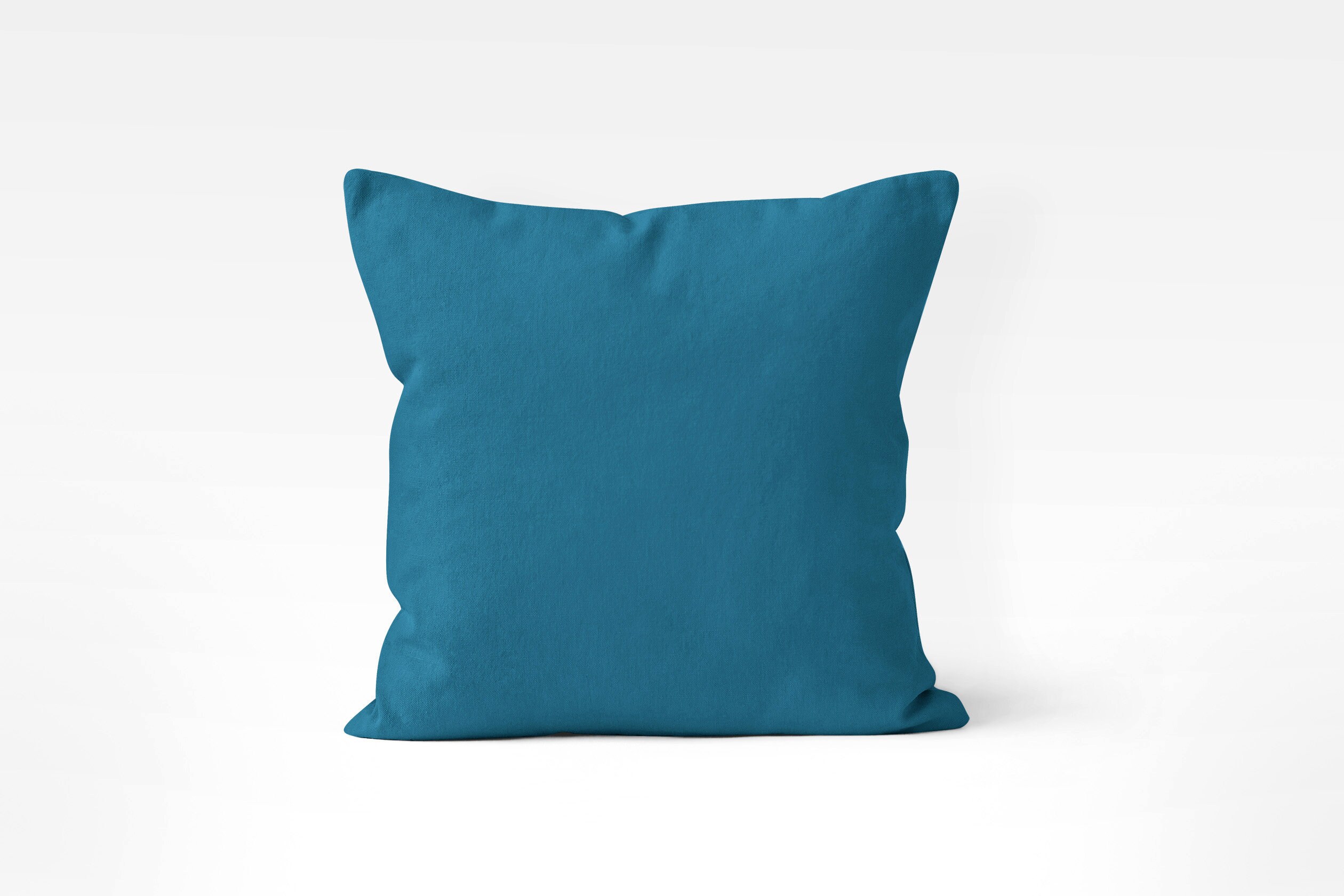 Dark Teal Solid Pillow Covers Throw Cover Quetzal Green