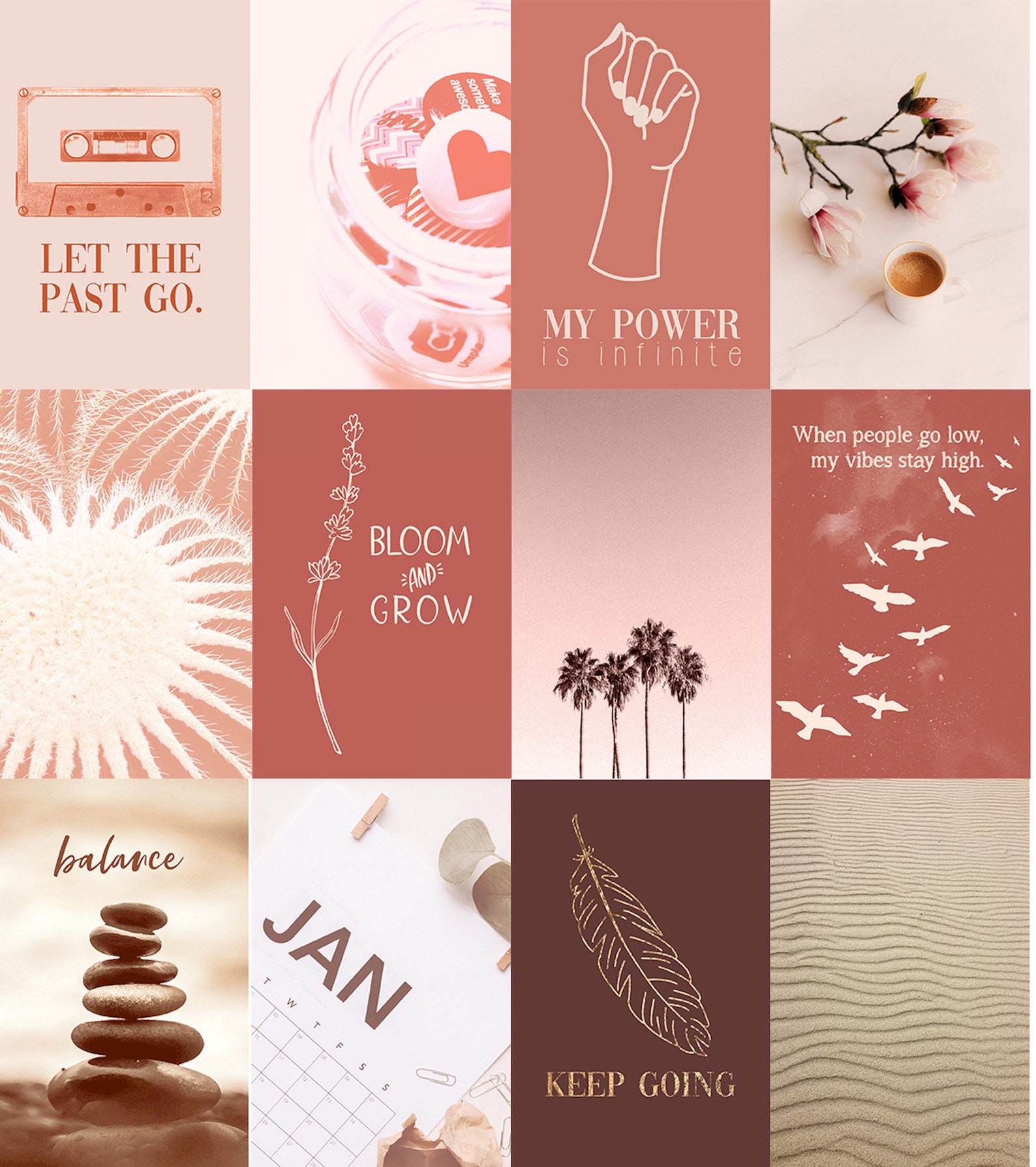 Home Office Wall Collage Kit Digital Download 48 Pack Etsy