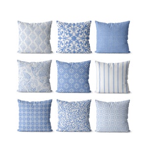periwinkle blue pillows