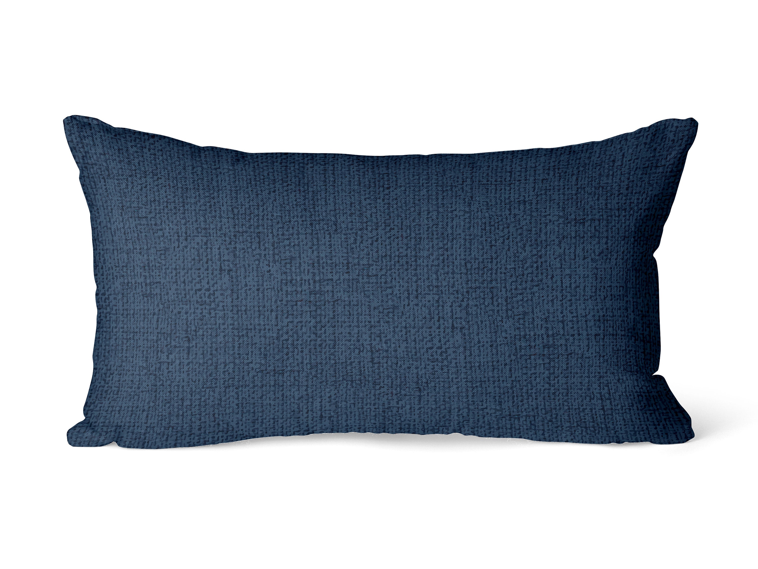 Navy pillow cover lumbar 12x20 14x26 12x22 with textured Etsy