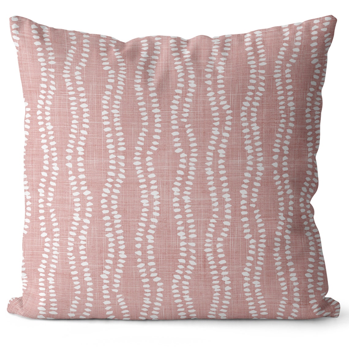Boho pink pillow covers indoor/outdoor decor pink and white Etsy