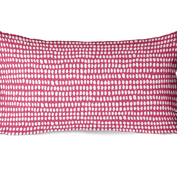 Pink Lumbar Pillow Etsy