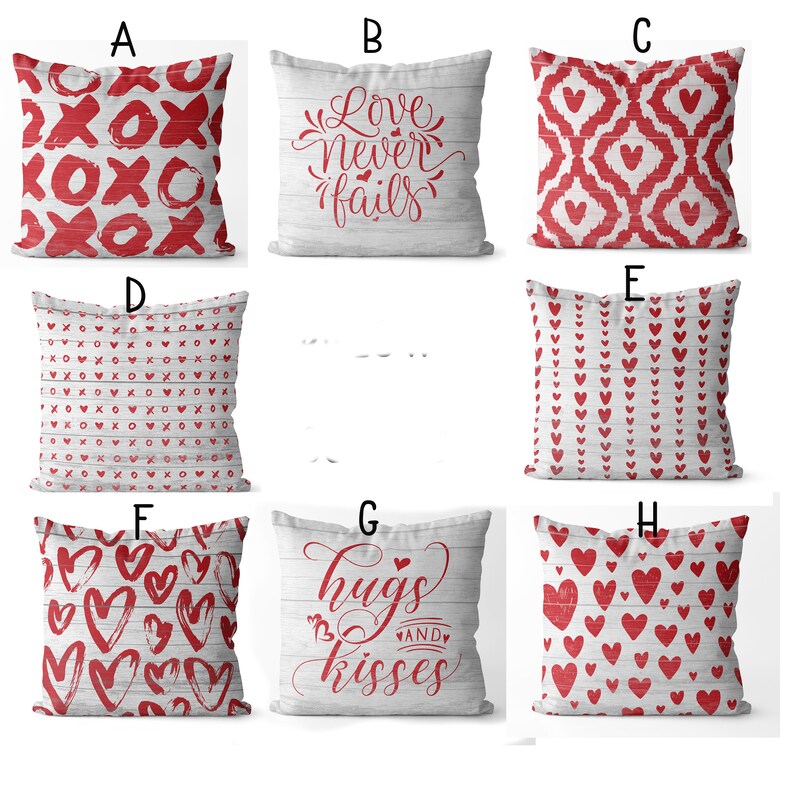 Valentine's day pillow covers 18x18 Etsy