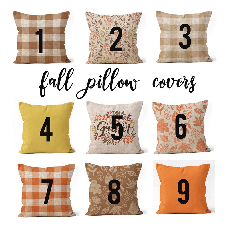 Farmhouse Fall Pillow Covers 18x18 Etsy