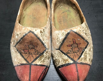 old fashioned wooden clogs