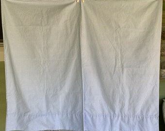 Vintage,  Martha Stewart Pillowslips, Standard Bed Size, Blue and White Gingham Checks, Cotton Blend Fabric, Farmhouse Chic