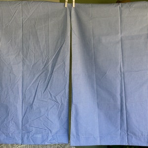 Vintage, UNUSED Pair of Pillowslips,Std-Queen Bed Size, Blue and White Gingham Checks, Cottage Chic,Farmhouse Chic, Cotton Blend, No Ironing