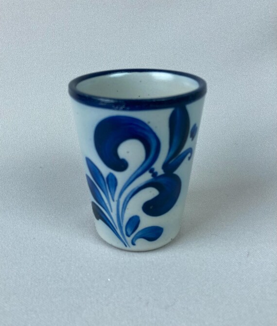 Vintage, Tumbler, Made in Germany, Cobalt Blue Glaze, Gray Ground, Measures  4 " Tall X3" Diameter, Westerwald, Drinking Glass - Etsy
