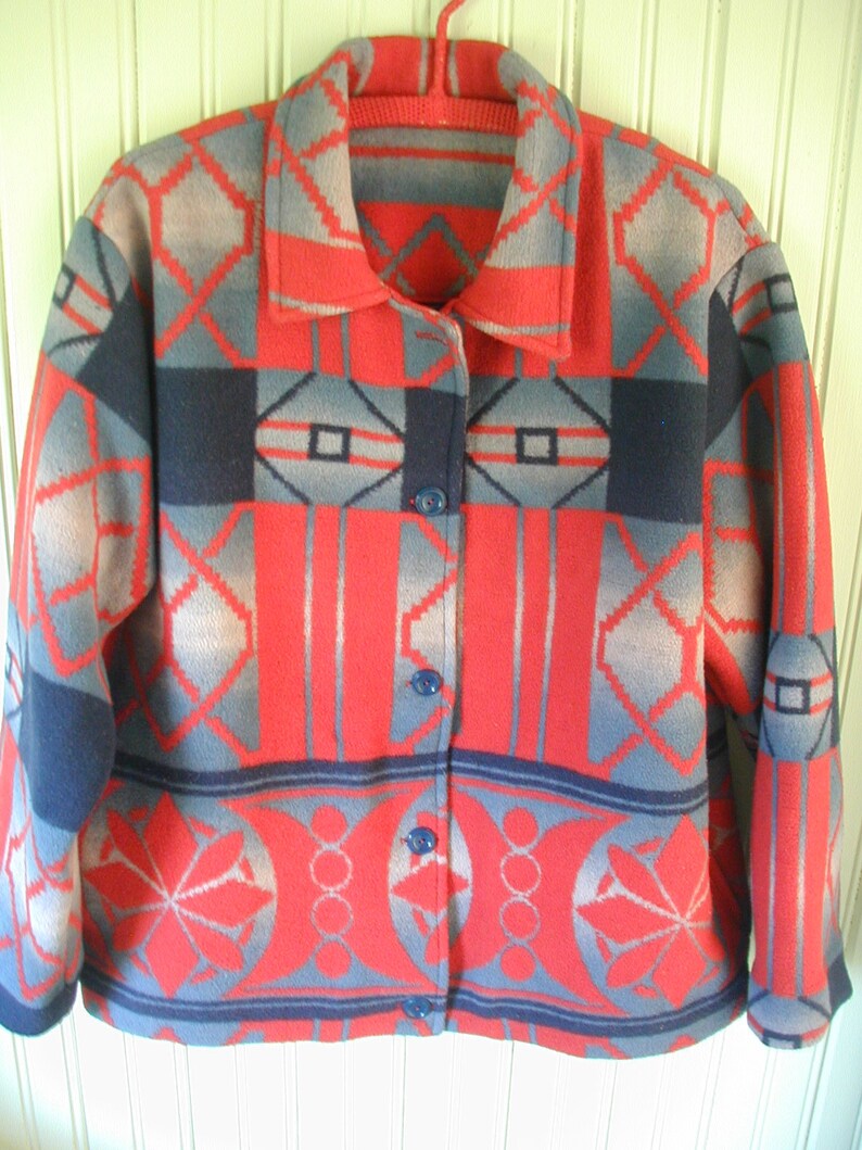 Hand Made Jacket From Vintage Beacon Blanket Cowgirl Etsy