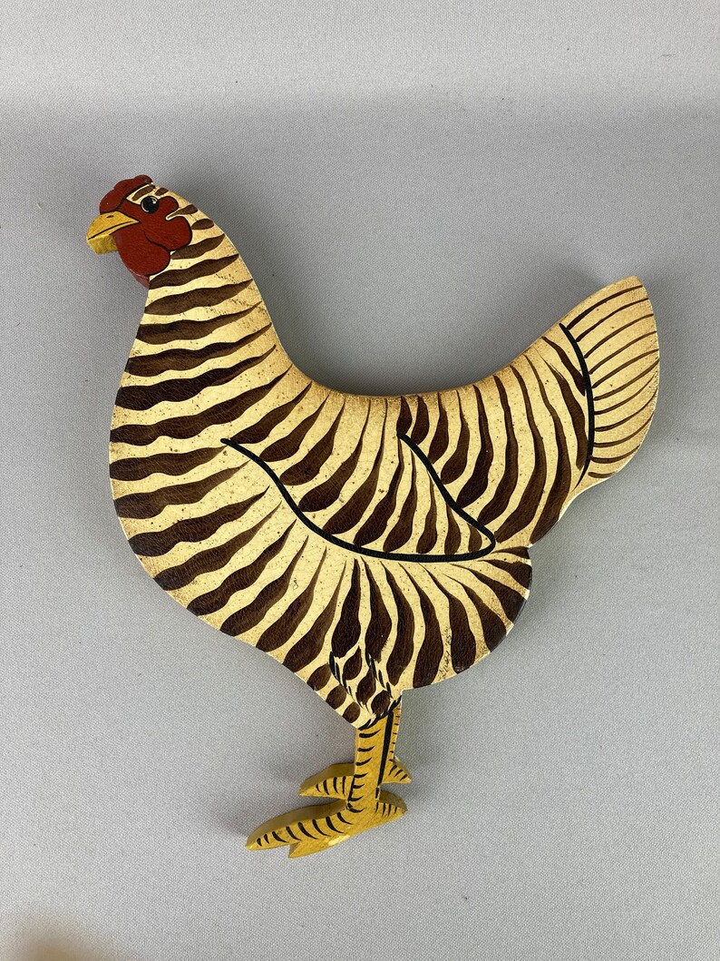 Vintage Folk Art Wall Hangings Hand Made and Hand Painted Etsy