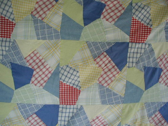 Vintage Patchwork Duvet Cover Twin Bed Size Crazy Quilt Etsy