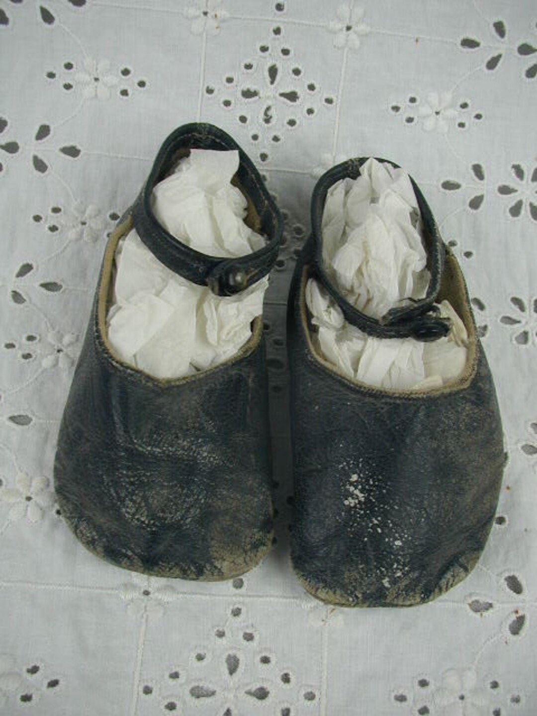 Antique Leather Baby Shoes, Victorian Baby Shoes, "mary Jane" Style ...