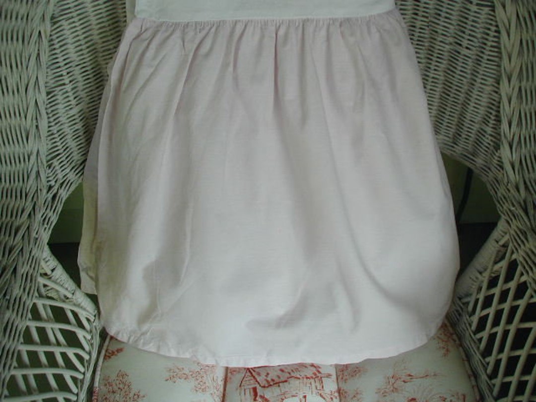 Vintage Bed Skirt or Bed Petticoat King Bed Size Solid Light Etsy