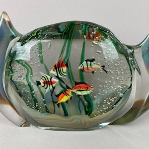 Murano Fish Aquarium Signed - Etsy