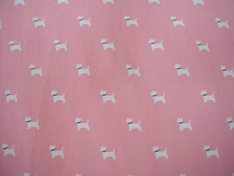 Vintage Flat Bed Sheet Child/'s Room Pink With White Scottie Dogs Shabby Cottage Cottage Chic 100/% Cotton Twin Bed Size