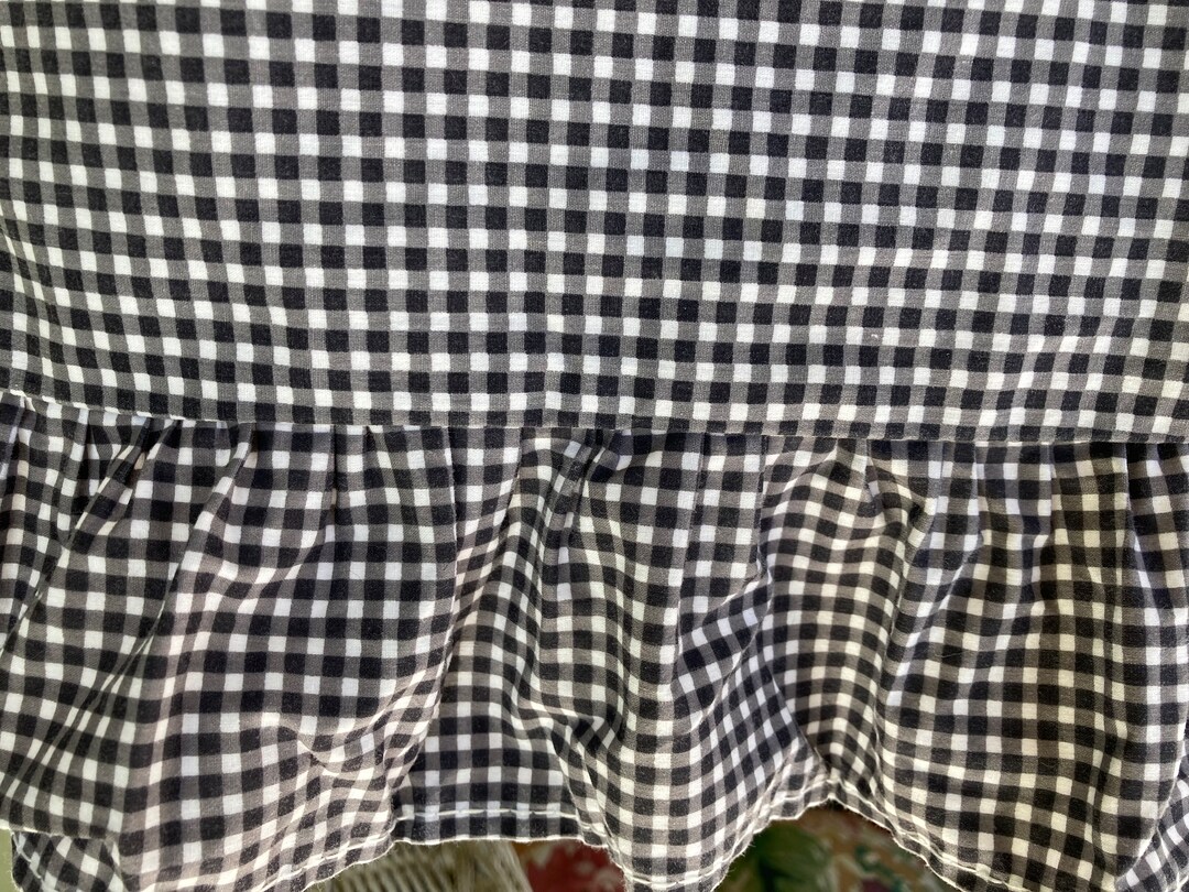 Vintage, Pillowslips, Pair of Pillowslips, King Bed Size, Black and