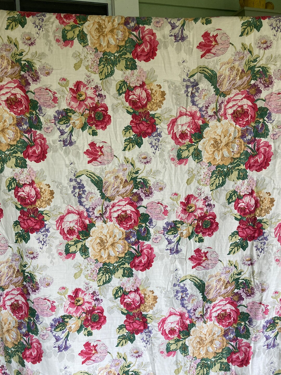 Vintage Ralph Lauren Comforterbedspread, W/pillow Sham,twin Bed Size